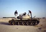 TheKnowmad examines Iraqui tank, Kuwait oil fields after the "Mother of all Battles".